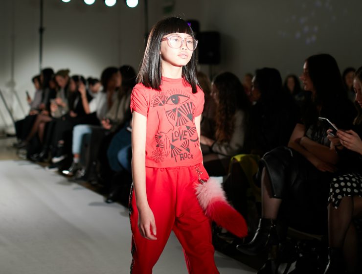 tween model walking runway